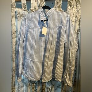 Brand new with tags H&M blue and white shirt